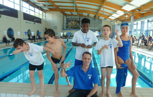 Nos nageurs avec Jérôme